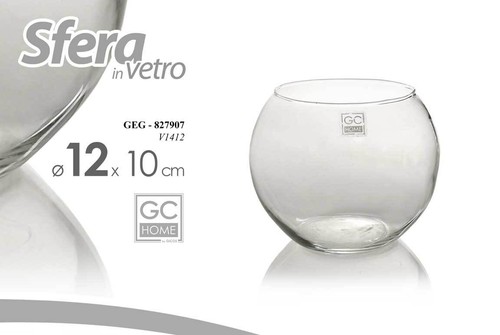 Vaso vasetto sfera vetro - vasetto,