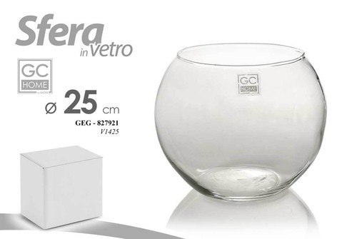 Vaso vasetto sfera vetro - vaso,